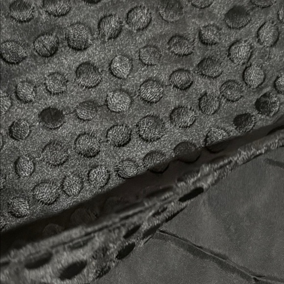 Eileen Fisher black Textured polka dot silk one button blazer Jacket - Picture 9 of 10